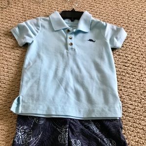 Boys Tommy Bahamas shirt & short outfit